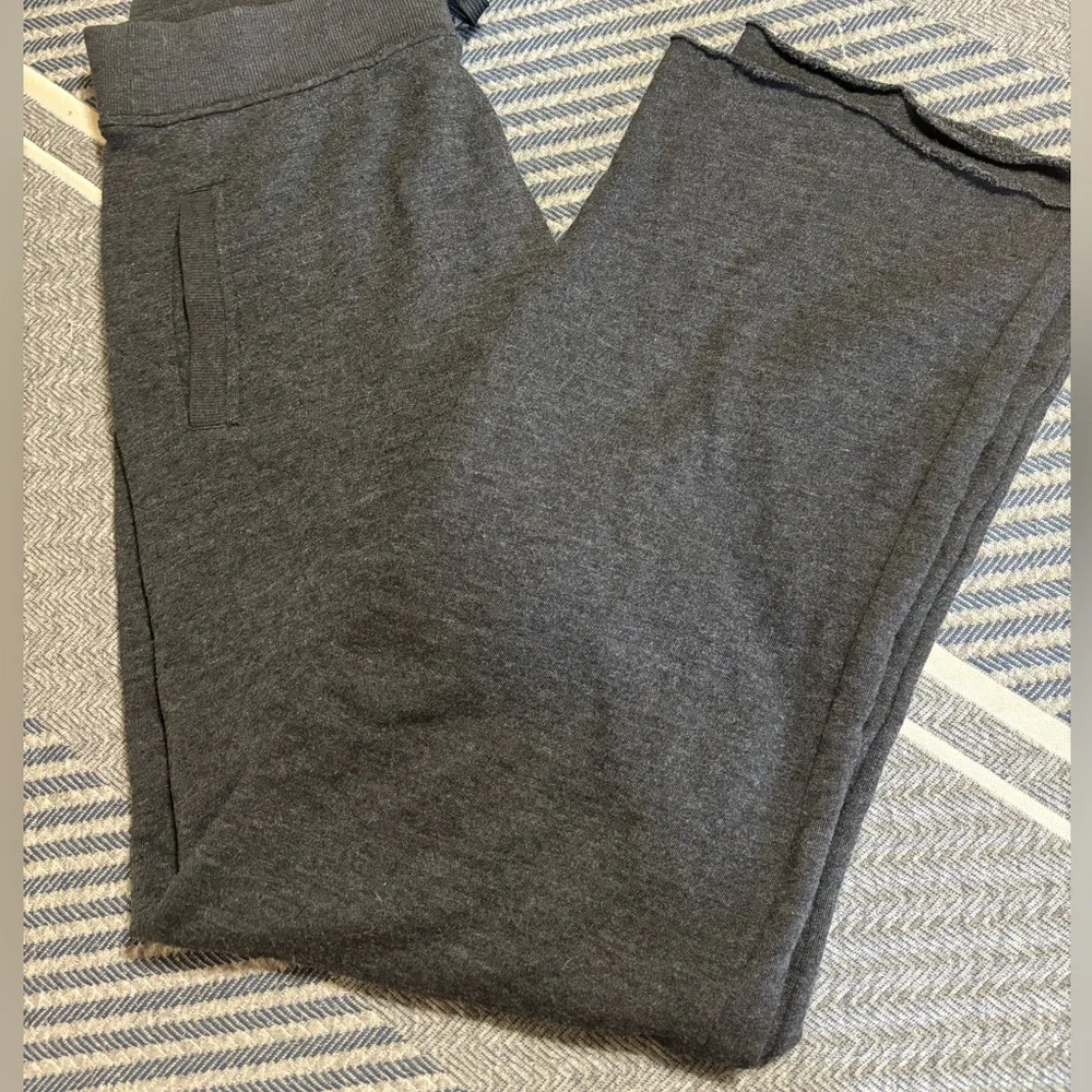 Victoria’s Secret Dark Gray Markel Distressed Hem Joggers/ Sweatpants - Picture 2 of 8